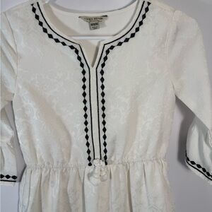 Lucky Brand Ivory Dress with Black Accents